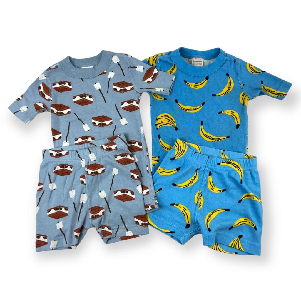 Hanna Andersson Short-pants Pajama Set 4Y Kids Sleepwear 
