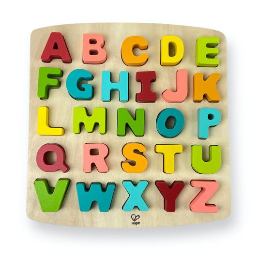 Hape Alphabet Blocks Learning Puzzle Toys 