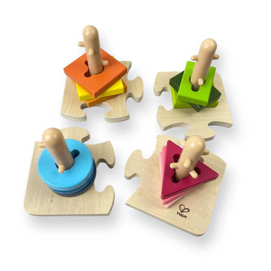 Hape Creative Toddler Wooden Peg Puzzle Toys 