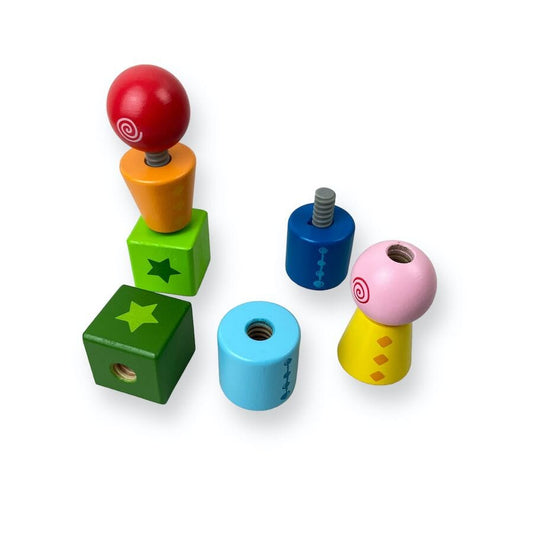 Hape Twist & Turnables Wooden Blocks Toys 