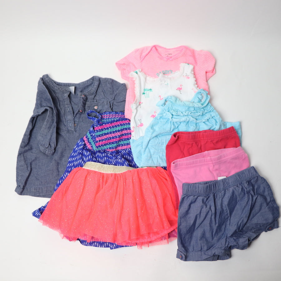 Infant Outfit Essentials Clothing Bundle 9M 