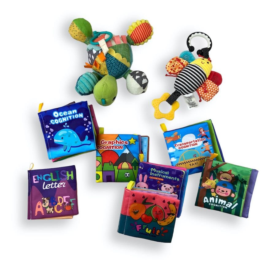 Infantino - Infant Sensory Toy Bundle - Fabric Books