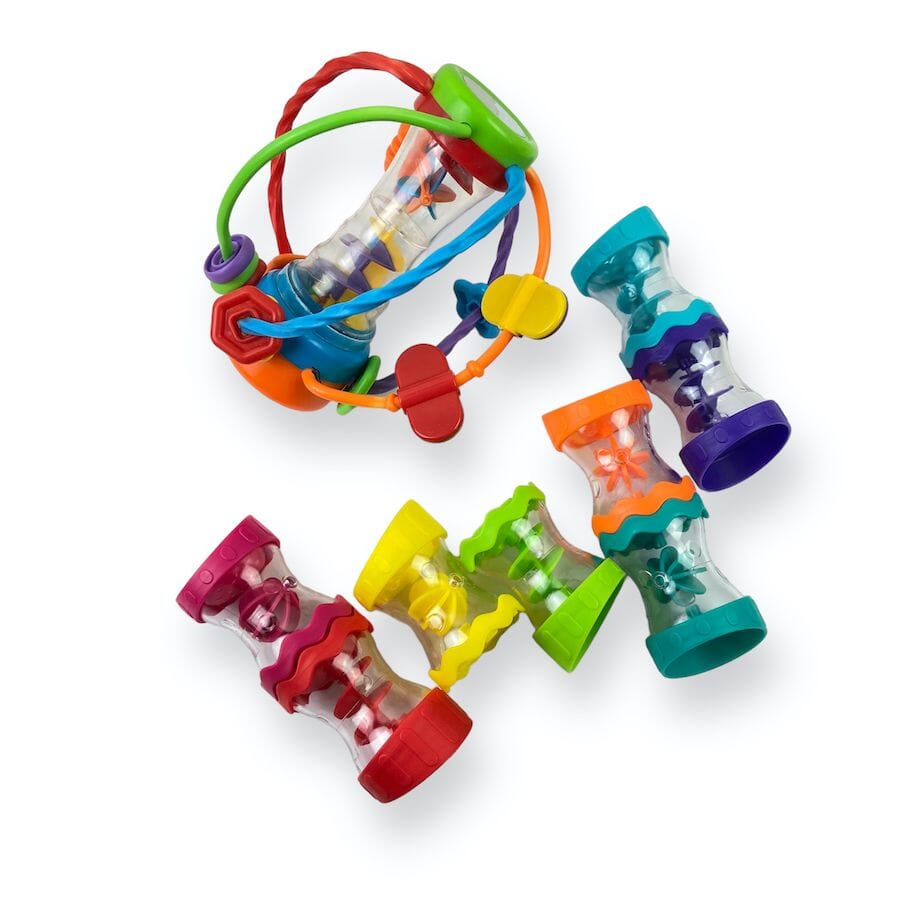 Infant Toy Bundle with Sassy Rain Barrel Set Toys 