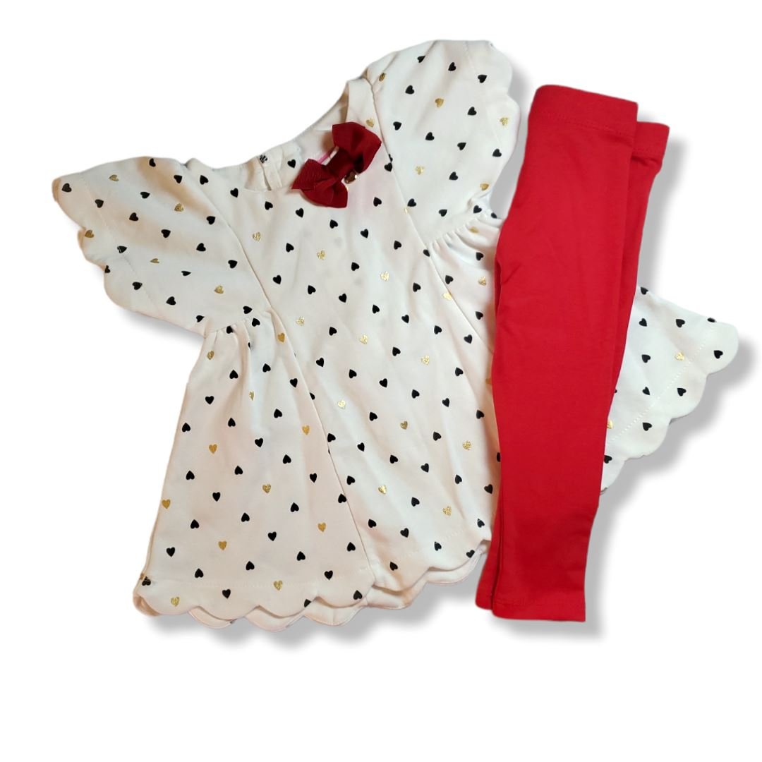 TOYCYCLE - Isaac Mizrahi Dress and Leggings Size 12M