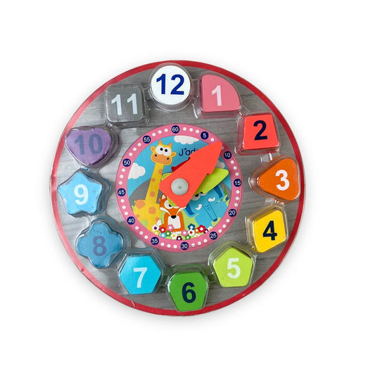 J'adore Shape Sorting Clock Learning Toys & Activities