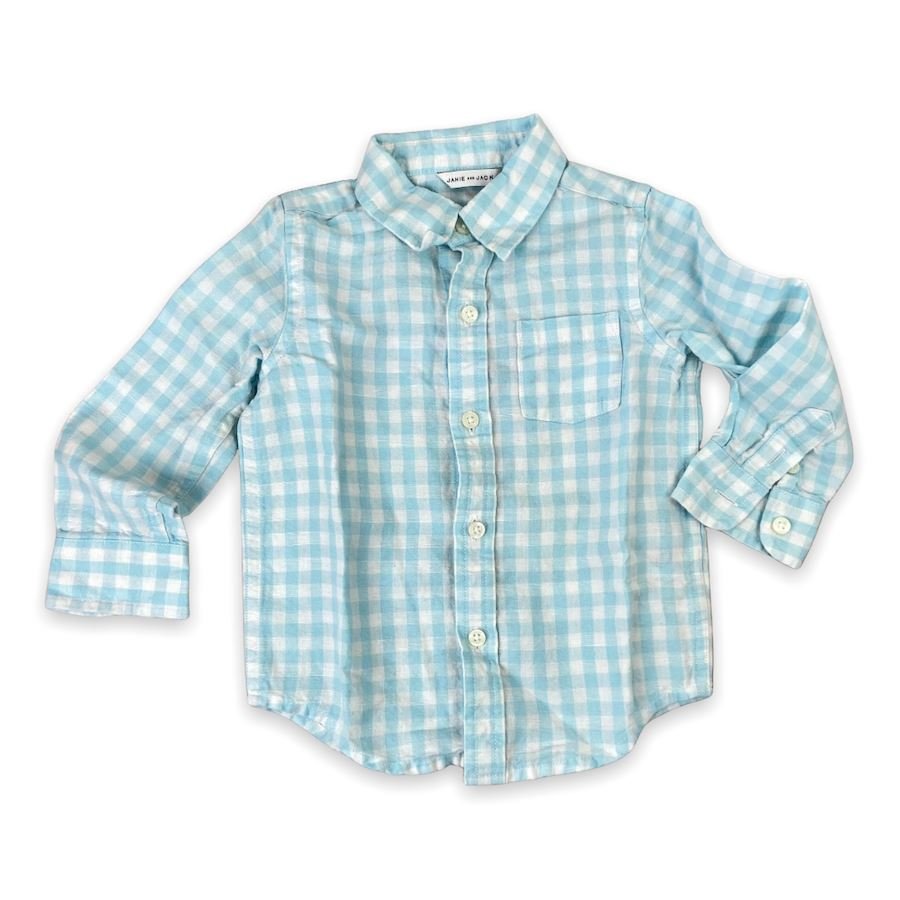 TOYCYCLE - Janie and Jack Plaid Button - down Shirt 18 - 24M