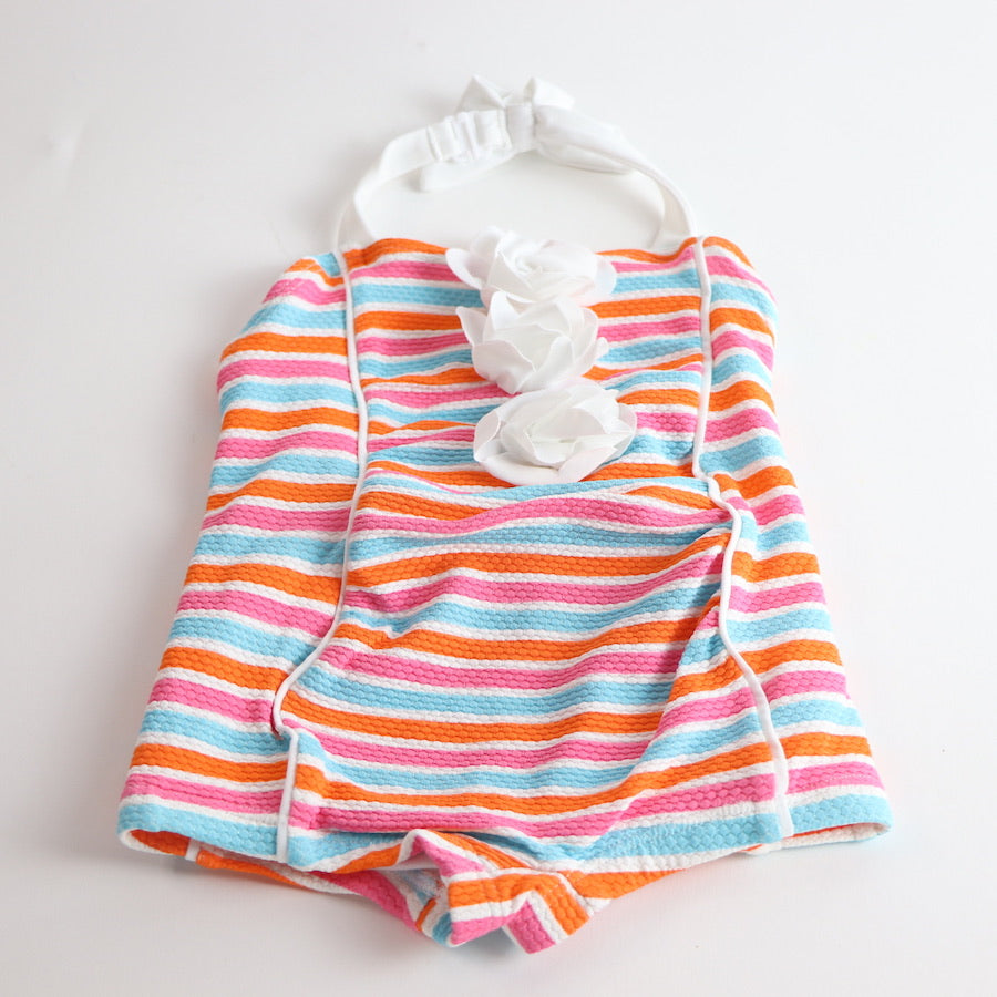 Janie and Jack Striped Swimsuit 6-12M 