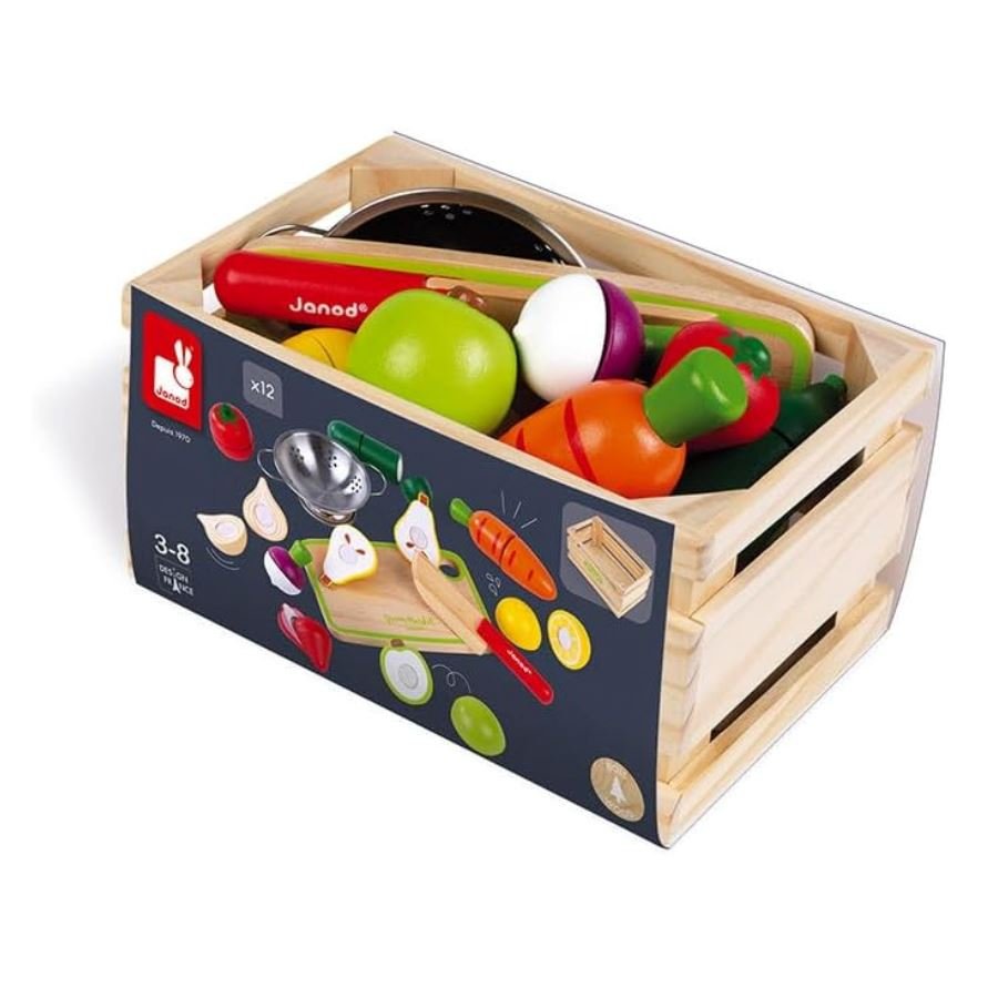 Janod - Janod Green Market Fruits & Vegetables Set