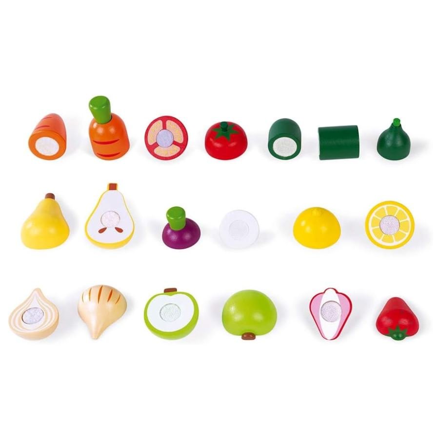 Janod - Janod Green Market Fruits & Vegetables Set