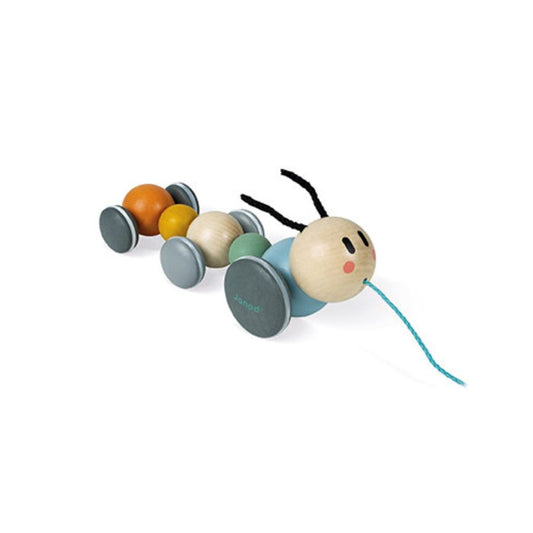 Janod Sweet Cocoon Caterpillar Pull-Along Toys 