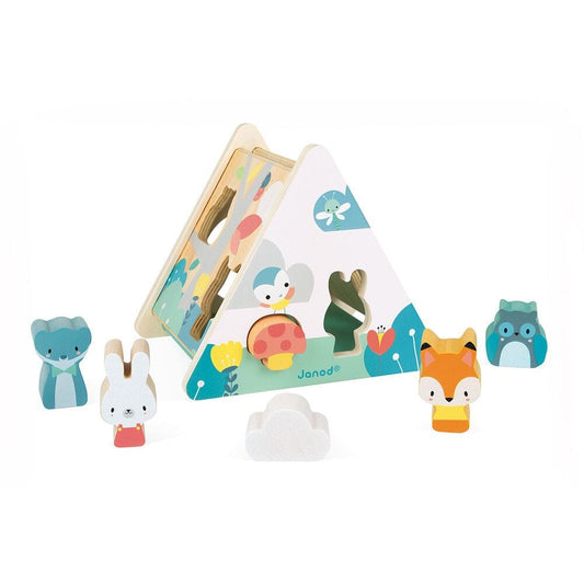 Janod Sweet Cocoon Shape Sorter (Wood) Toys 