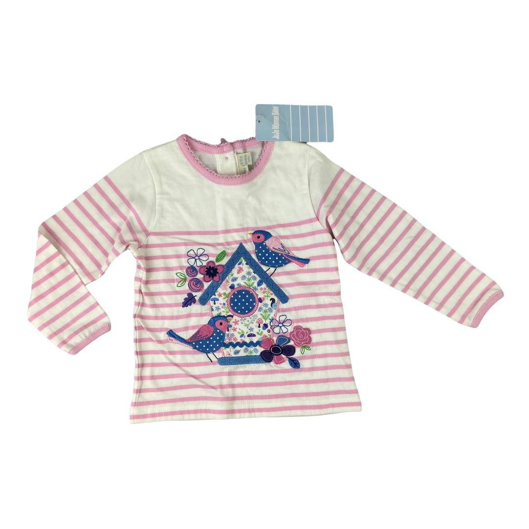 JoJo Maman Bebe Applique Shirt 6-12M 