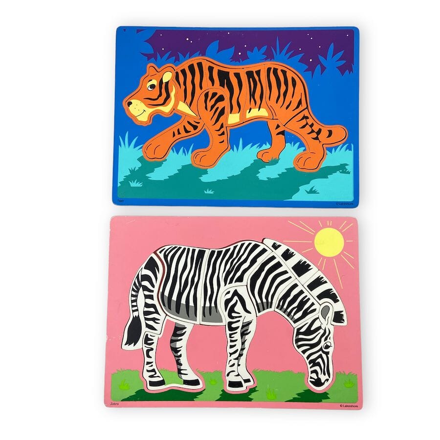 Lakeshore Wooden Animal Puzzles Puzzles 