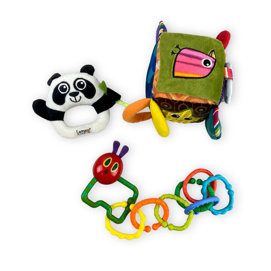 Lamaze Baby Toy Bundle with Eric Carle Rattle Toys 