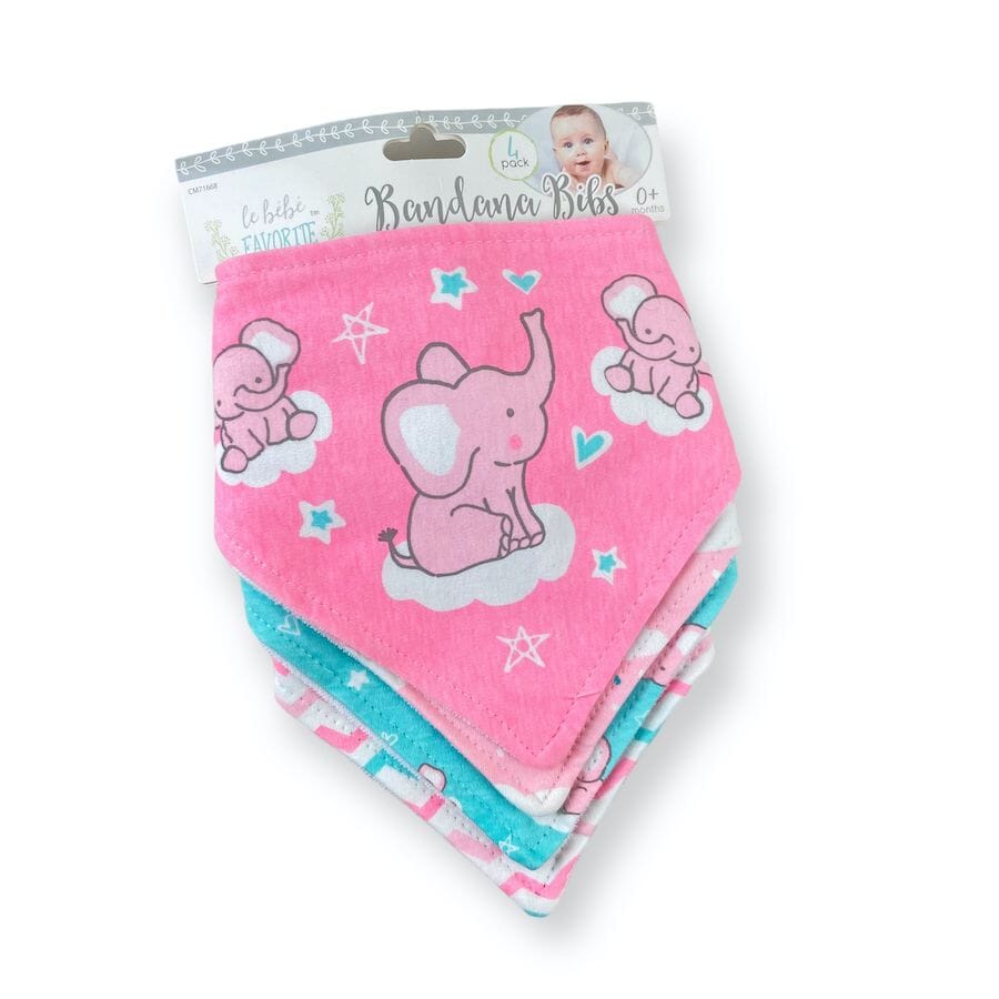Le Bebe - Le Bebe Bandana Bibs 4 Pack
