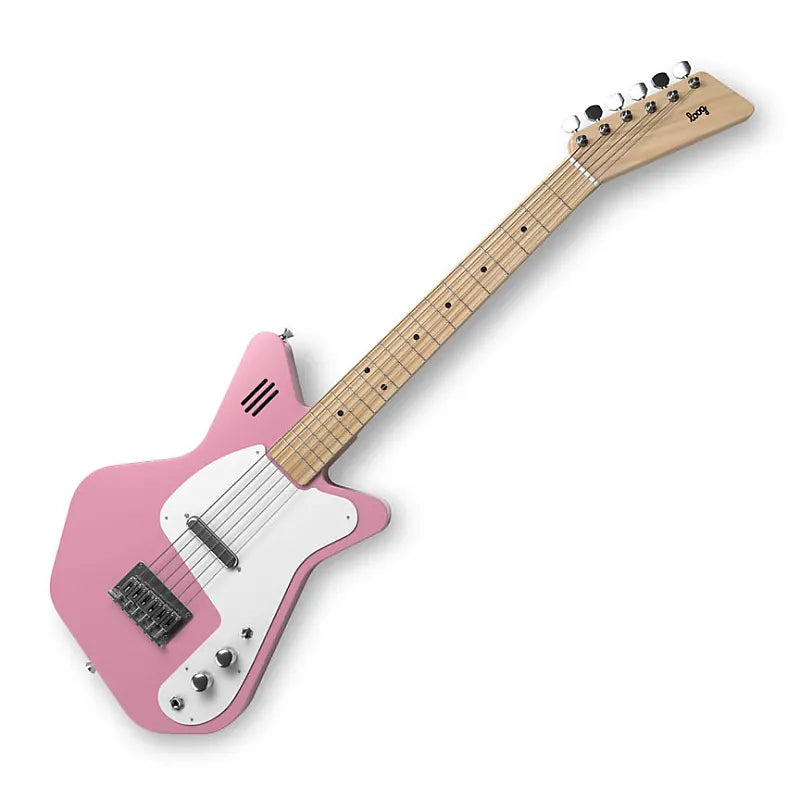 Loog Pro VI Electric Guitar Musical Instruments Pink 