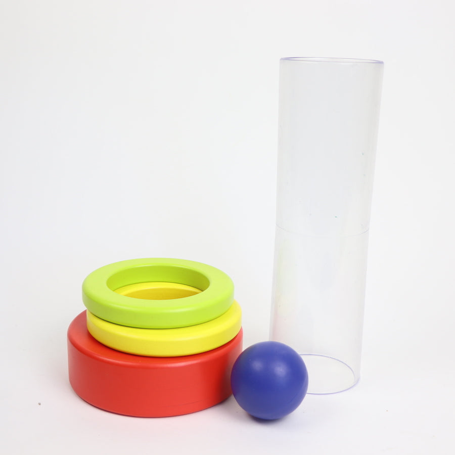 Lovevery Clear Tube Stacker with Ball 