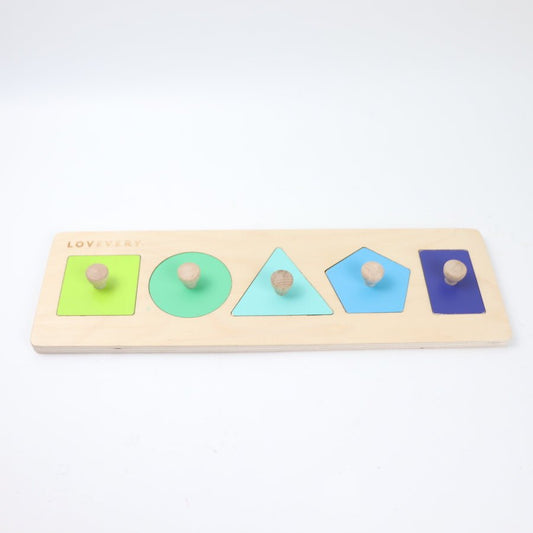 toycycle - Lovevery Friends of All Shapes Wooden Puzzle