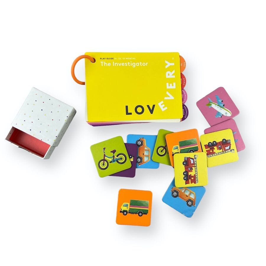 Lovevery Things That Move Memory Game with Guide Toys 