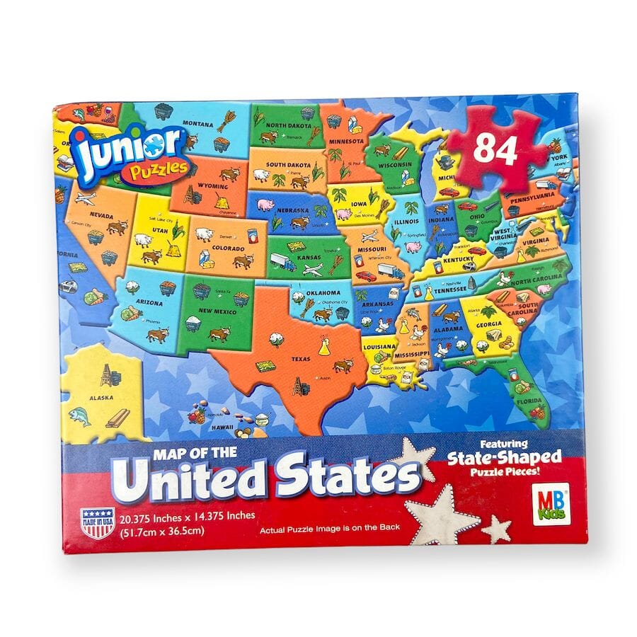 Milton Bradley - Map of the United States Puzzle