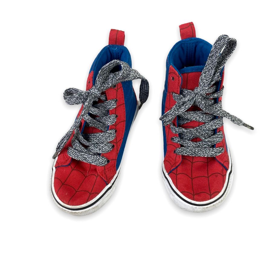 Marvel Spiderman High Top Sneakers Size 7 