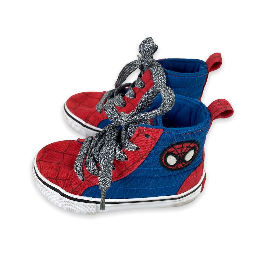 Marvel Spiderman High Top Sneakers Size 7 