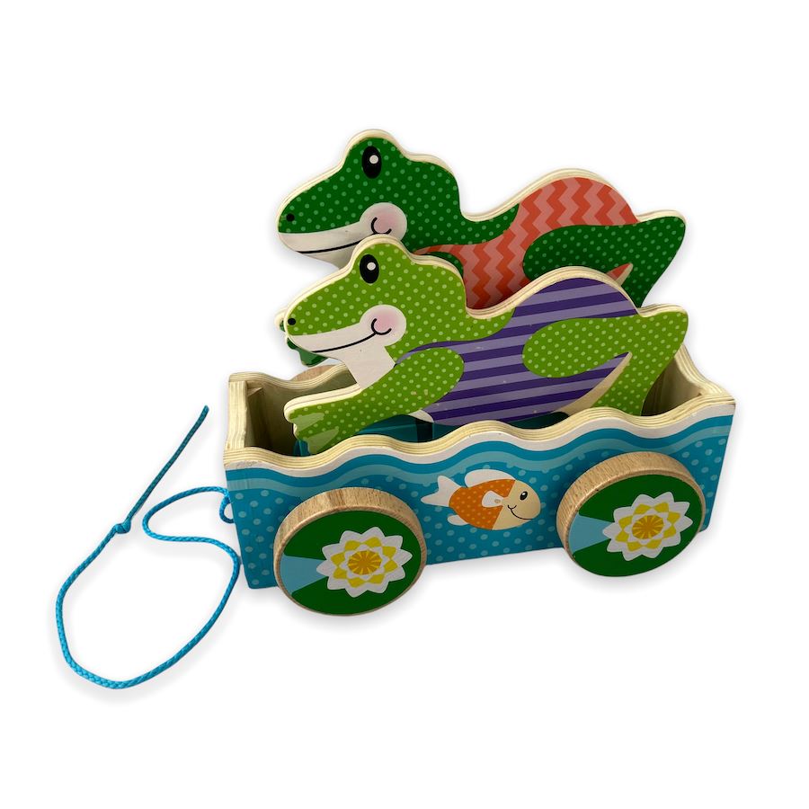 Melissa & Doug Friendly Frogs Pull Toy Activity Toys 