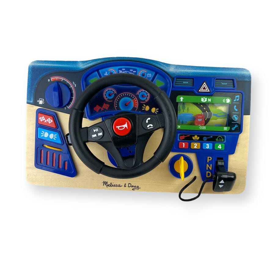 Melissa & Doug - Melissa & Doug Interactive Wooden Car Dashboard