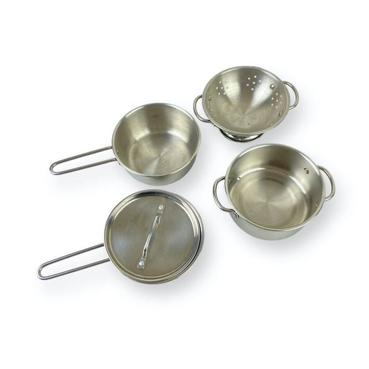 Melissa & Doug Stainless Steel Pots & Pans Toys 