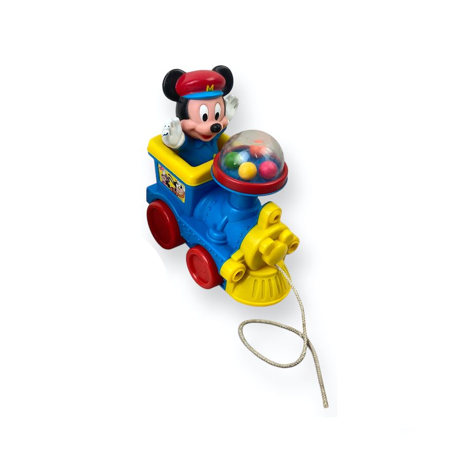 Mickey Mouse Vintage Poppin' Sounds Pull Train Toys 
