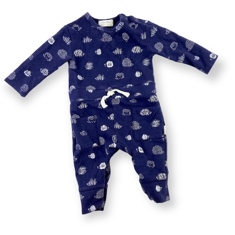 Miles Baby Hedgehog Print Body Suit 3M Baby & Toddler Clothing 