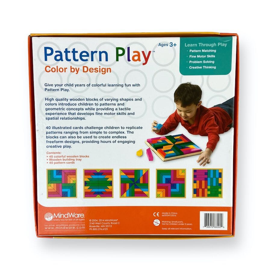 Mindware Pattern Play Color By Design Toys & Games 