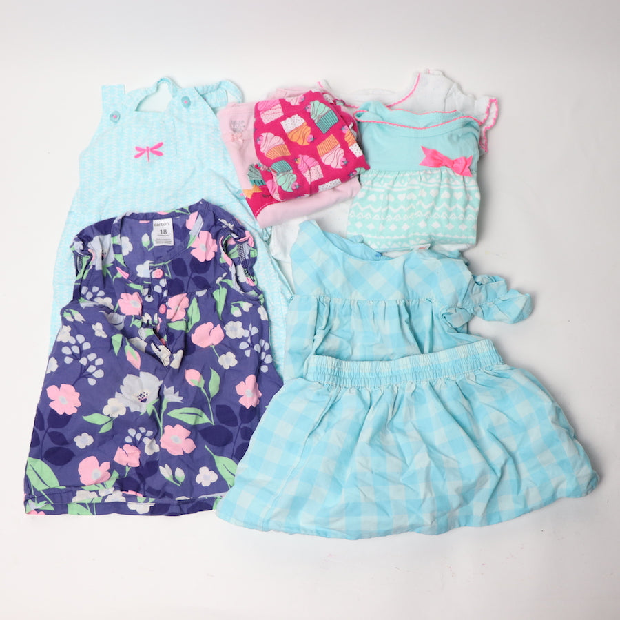 Selling Baby Girl Pink and Blue Clothing Bundle 12-18M