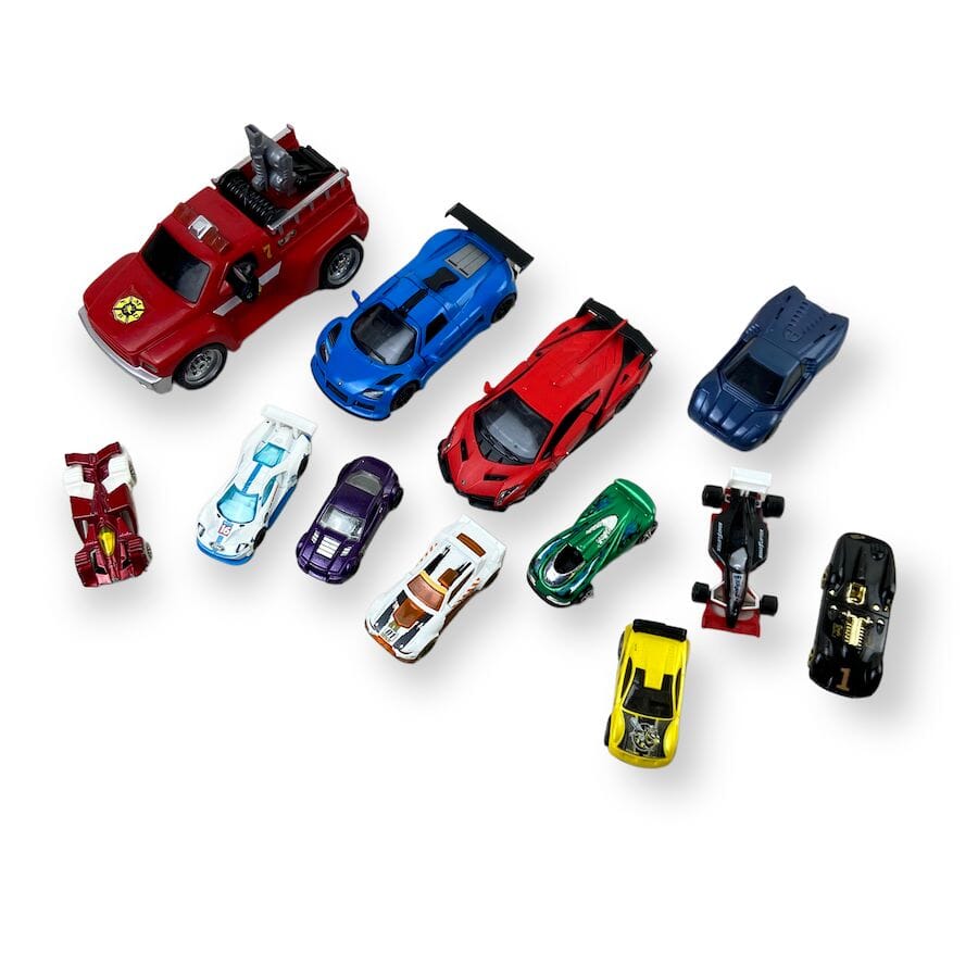 Mixed Bundle of Toy Cars with Fire Vehicle Toy Cars 