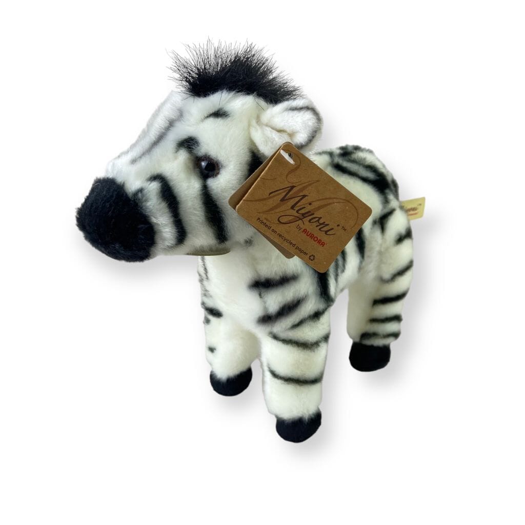 Miyoni 11" Zebra Plush Toy Toys 