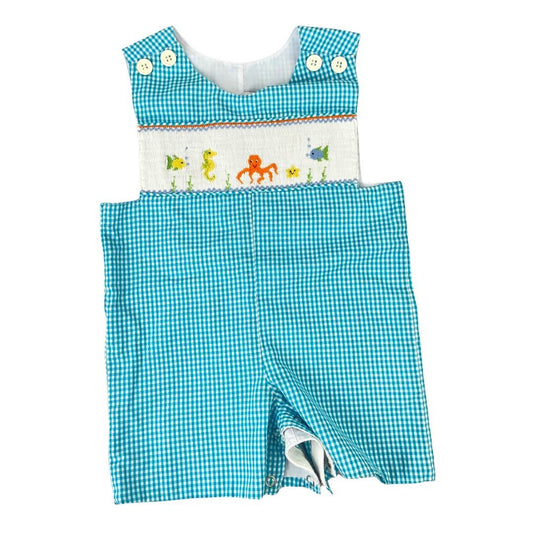 TOYCYCLE - Mom and Me Smocked Overalls 9M