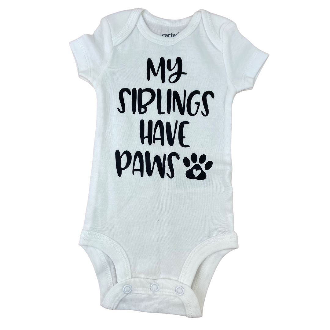 TOYCYCLE - My Siblings Have Paws Onesie NB