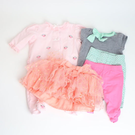 TOYCYCLE - Newborn Outfit Bundle - Pinks