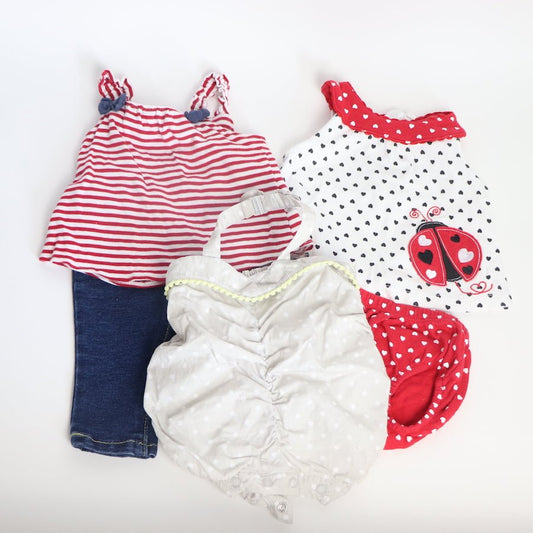 TOYCYCLE - Newborn Outfit Bundle - Stripes & Dots