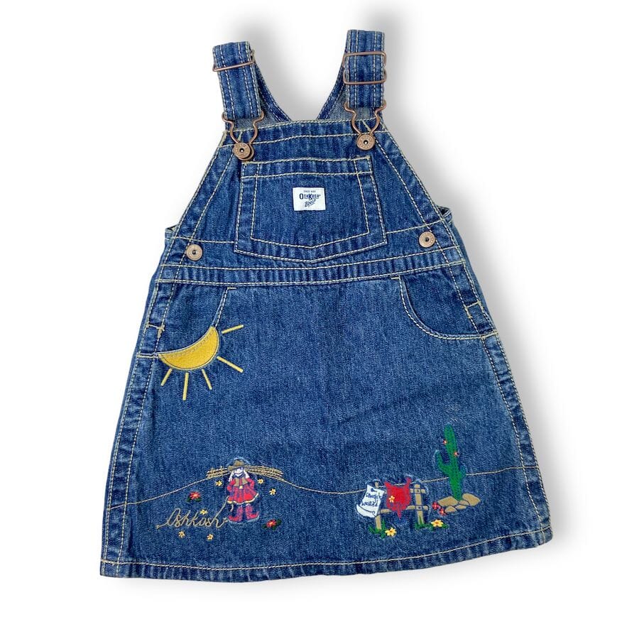 OshKosh B'Gosh Cowgirl Overall Dress 18M Baby & Toddler Clothing 