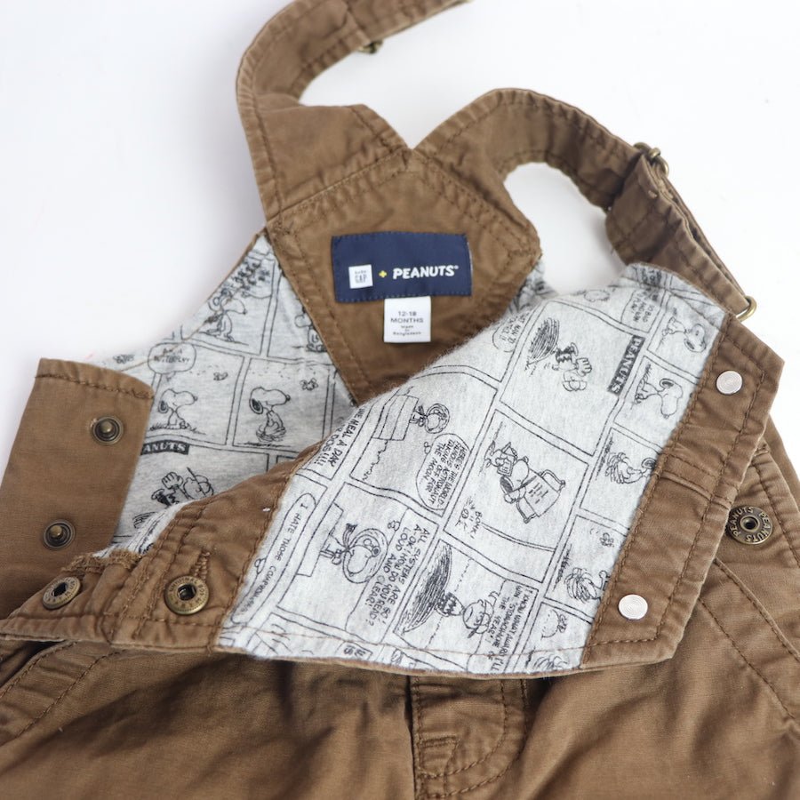 TOYCYCLE - Peanuts by Baby Gap Overalls Size 12 - 18M