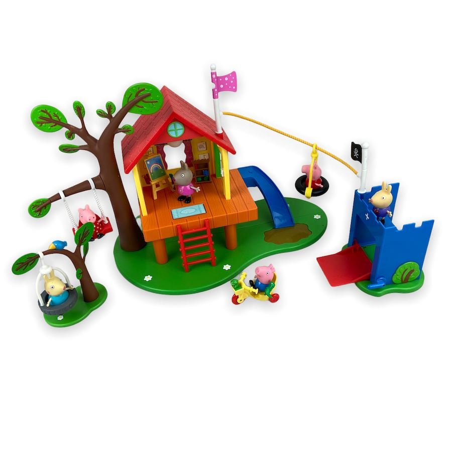 toycycle - Peppa Pig's Treehouse and George's Fort Playset