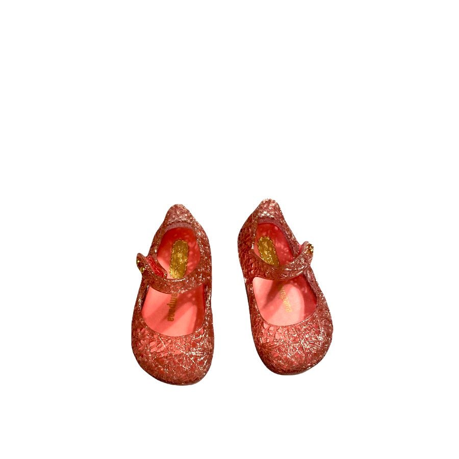 TOYCYCLE - Pink Glitter Mary Jane Jelly Shoes Size 5