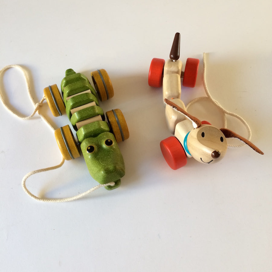 Plan Toys Happy Dog & Dancing Alligator 