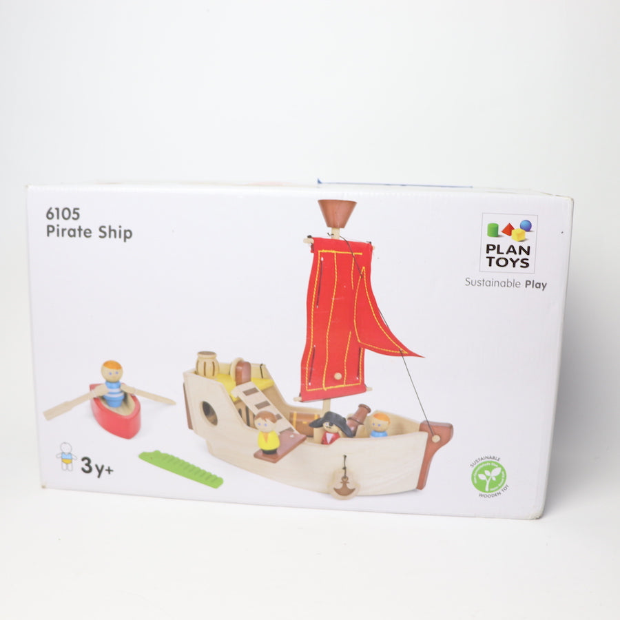 Plan Toys Pirate Ship TOYCYCLE   Plan Toys Pirate Ship 812519 