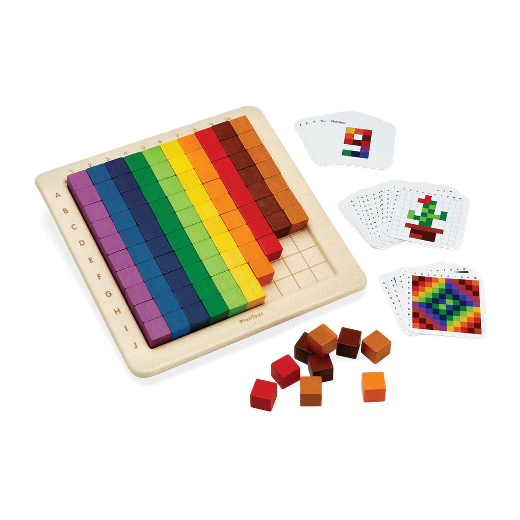 PlanToys 100 Counting Cubes - Unit Plus Learning Toys & Activities 