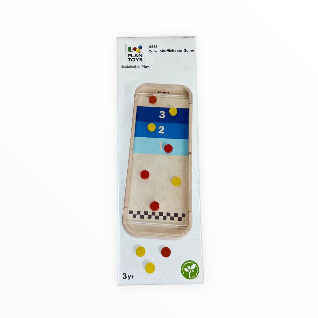 PlanToys 2-in-1 Shuffleboard Game Toys