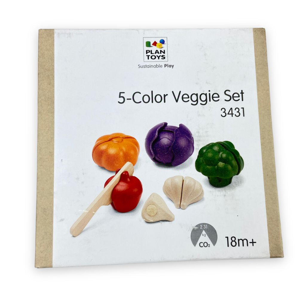 PlanToys 5-Color Veggie Set Toys 