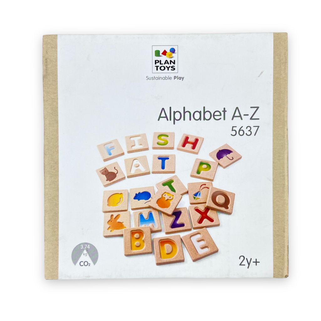 PlanToys Alphabet A-Z Wooden Tiles Toys 