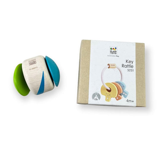 PlanToys - PlanToys Baby Toys Bundle with Key Rattle